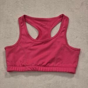 BCG Girls Pink Racerback Sports Bra Size M 8/10